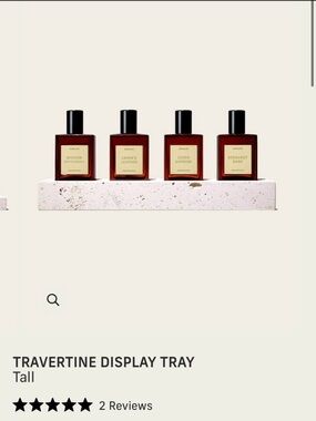 Cyklar Travertine Display Tray